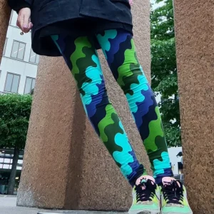 Leggings Krusning blå | Rino