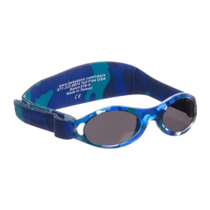 Baby Banz / Kidz Banz solglasögon - Blå med mönster (Camo Blue)